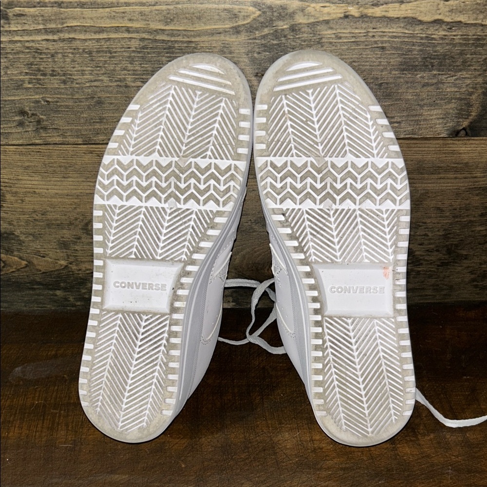 Converse White Leather Sneakers - Picture 6 of 11
